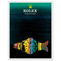 Rolex Submariner Fish Vintage Poster Ad - Premium Matte Paper