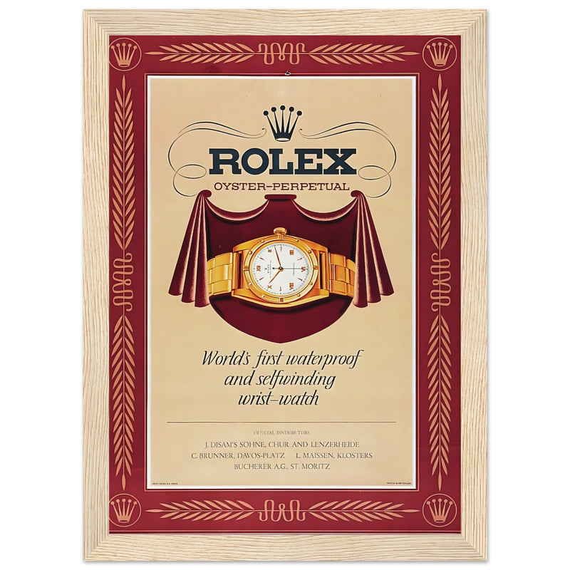 Rolex Oyster-Perpetual Vintage Poster Ad