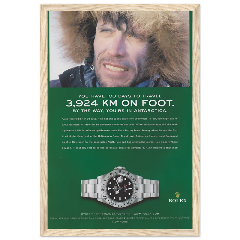Rolex Explorer Vintage Poster Ad