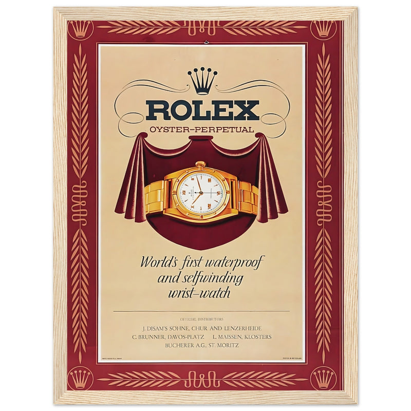 Rolex Oyster-Perpetual Vintage Poster Ad
