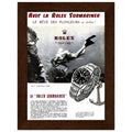 Avec La Rolex Submariner Vintage Poster Ad