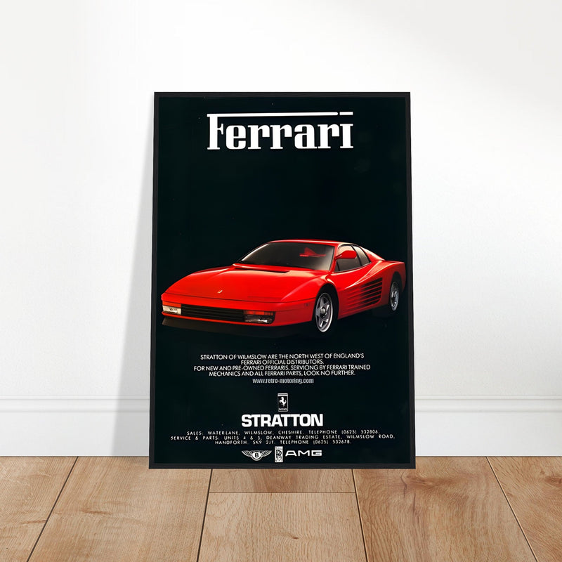 Ferrari Stratton Vintage Poster Ad