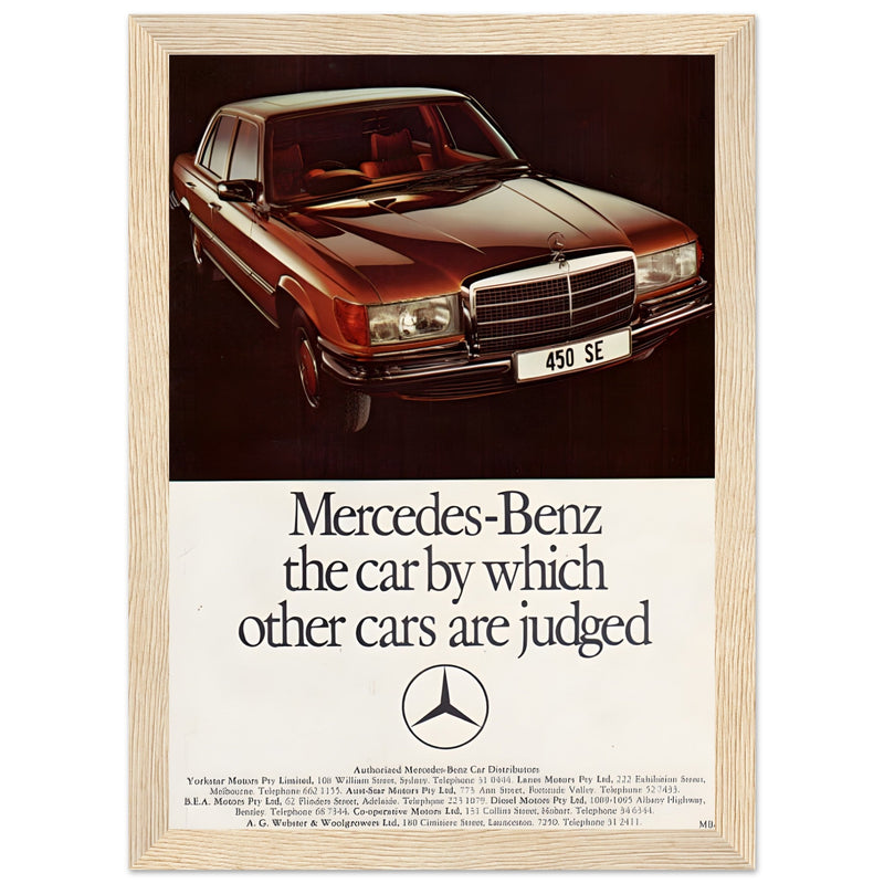 Mercedes Benz Vintage Poster Ad