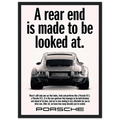 Porsche 911 Vintage Poster - Rear End