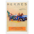 Hermes Paris Car Vintage Poster Ad