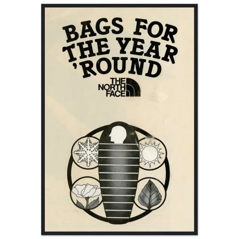 The North Face Sleeping Bags Vintage Poster