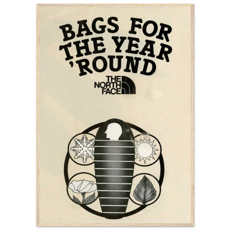 The North Face Sleeping Bags Vintage Poster