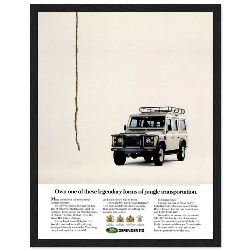 Land Rover Defender Vintage Poster