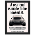 Porsche 911 Vintage Poster - Rear End