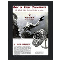 Avec La Rolex Submariner Vintage Poster Ad