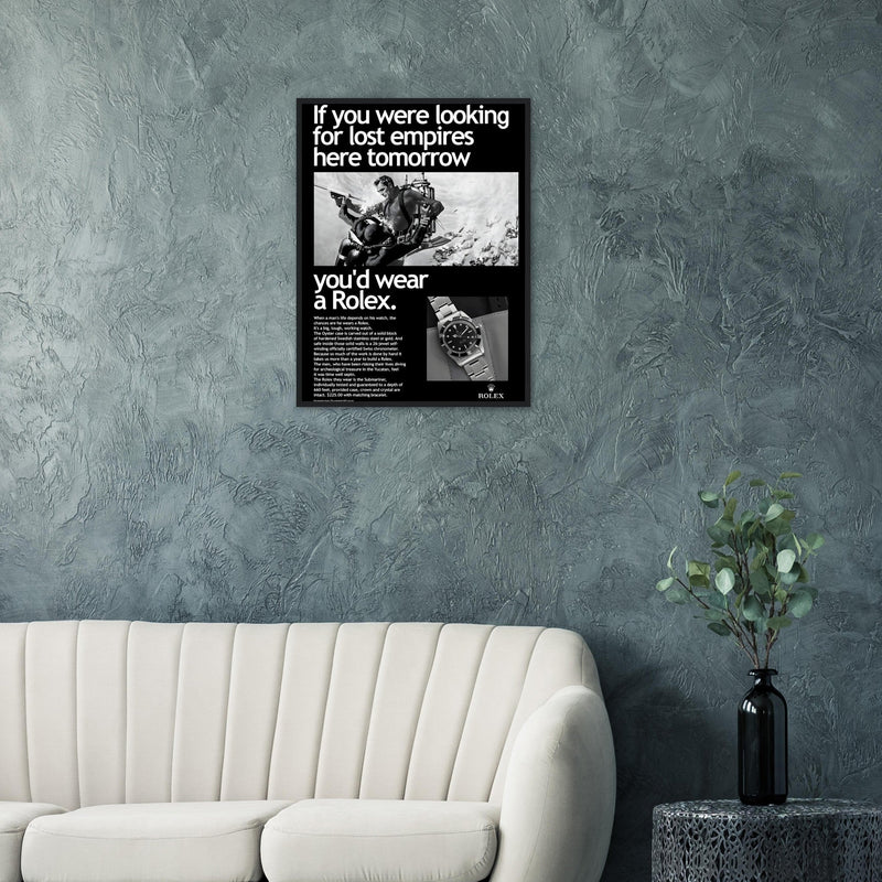 Rolex Submariner Vintage Poster Ad