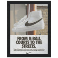 Nike Court to the streets Vintage Poster Ad