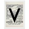 Louis Vuitton Nice, Paris Vintage Poster Ad