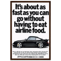 Porsche 911 Vintage Poster - Airline Food