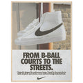 Nike Court to the streets Vintage Poster Ad