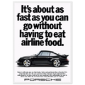 Porsche 911 Vintage Poster - Airline Food
