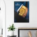 Omega Gold Vintage Poster Ad