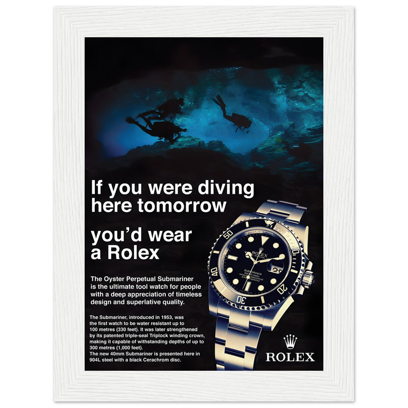 Rolex Oyster Perpetual Vintage Poster - Premium Matte