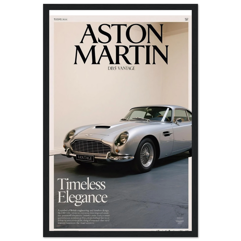 Aston Martin Vintage Poster Ad - DB5 Vantage