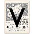 Louis Vuitton Nice, Paris Vintage Poster Ad