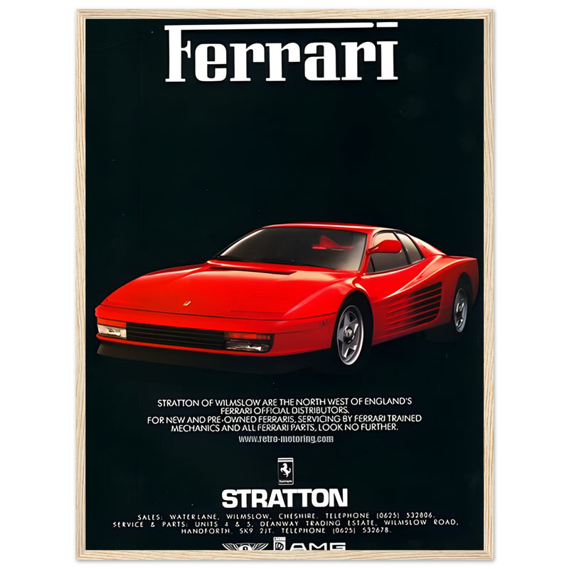 Ferrari Stratton Vintage Poster Ad
