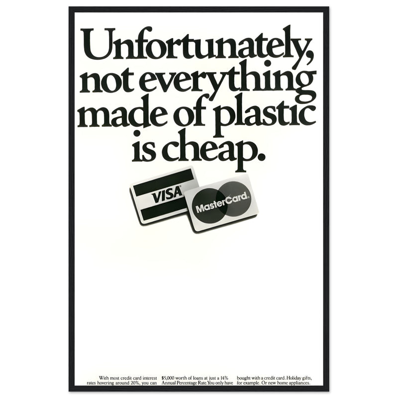 Visa Mastercard Vintage Poster