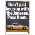 Porsche Turbo 944 Vintage Ad Poster