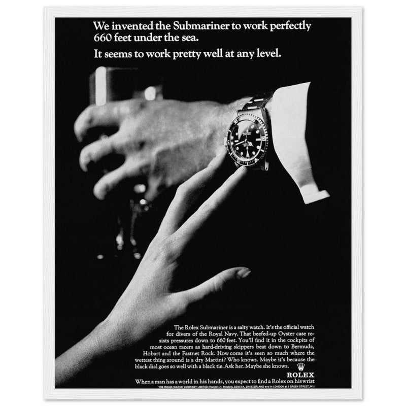 Rolex Submariner Any Level Vintage Poster Ad