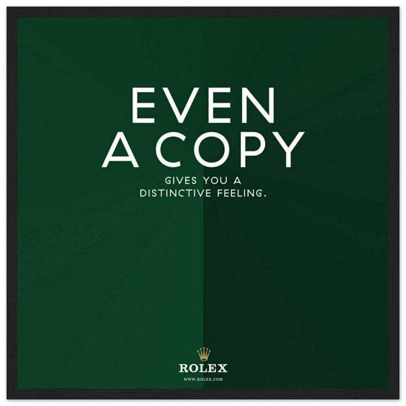Rolex Distinctive Feeling Vintage Poster Ad