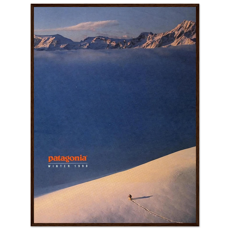 Patagonia Vintage Poster Ad - Winter 1990