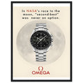 Omega Race to the Moon Vintage Poster Ad