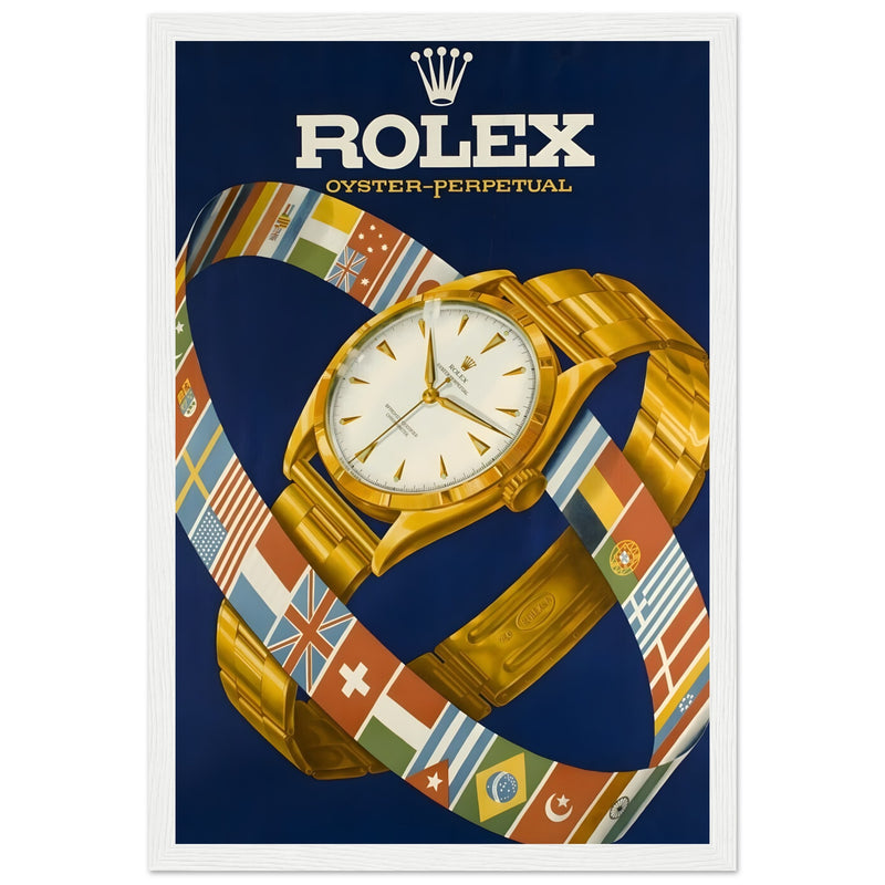 Rolex Advertising Golden Age Oyster Perpetual Vintage Poster