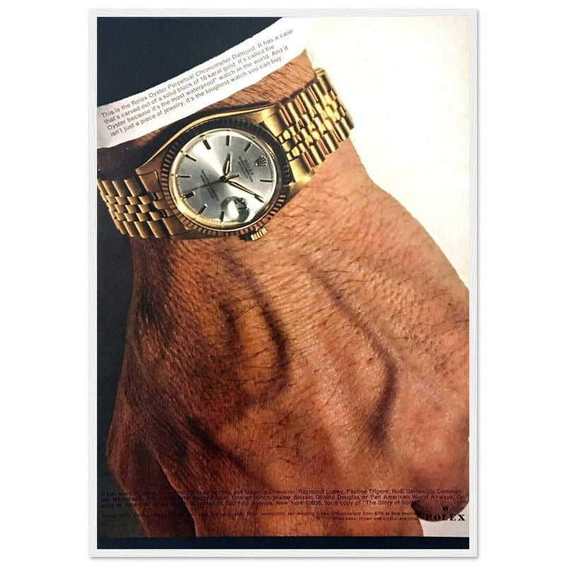 Rolex Oyster Perpetual Datejust Vintage Poster Ad