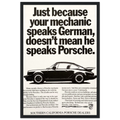 Porsche - German Speaking Vintage Poster