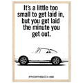 Porsche Vintage Poster  White 911