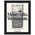 Wall Street Journal 1988 Vintage Poster Ad