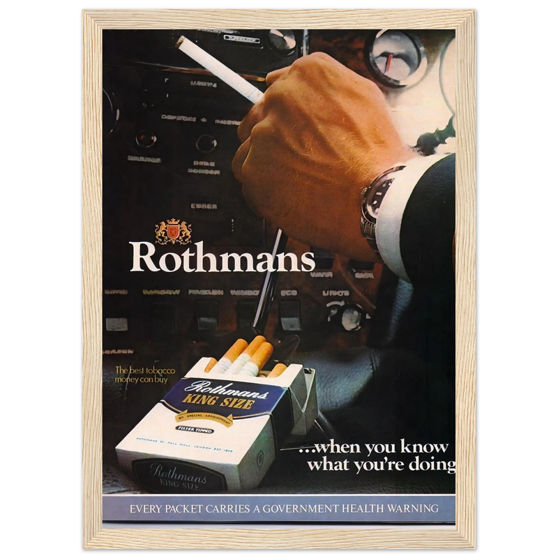 Rothmans Vintage Poster Ad - Rothman Kingsize