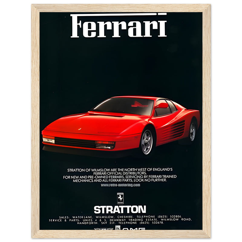 Ferrari Stratton Vintage Poster Ad