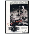 Omega Moon Vintage Poster Ad