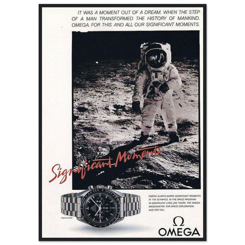 Omega Moon Vintage Poster Ad