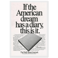 Wall Street Journal Vintage Poster Ad - American Dream Diary