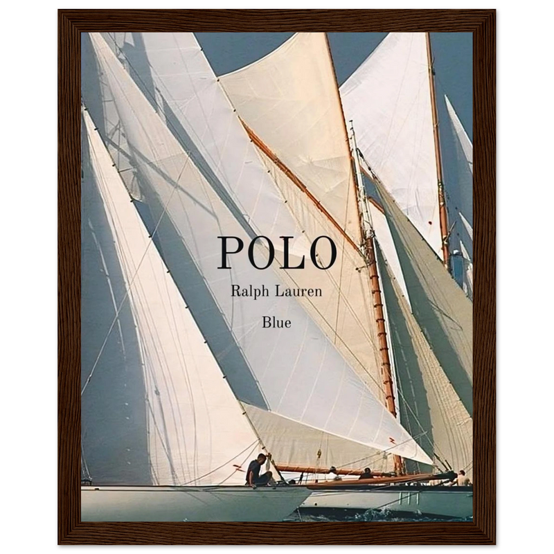 Polo Ralph Lauren Vintage Ad Poster - Polo Blue