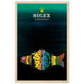 Rolex Submariner Fish Vintage Poster Ad - Premium Matte Paper