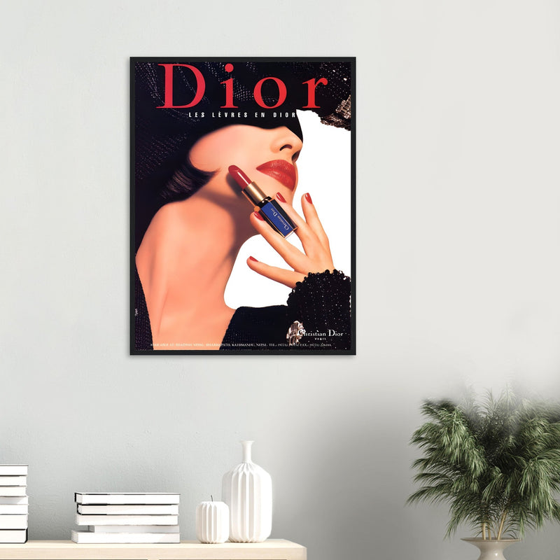 Christian Dior Woman Vintage Poster Ad