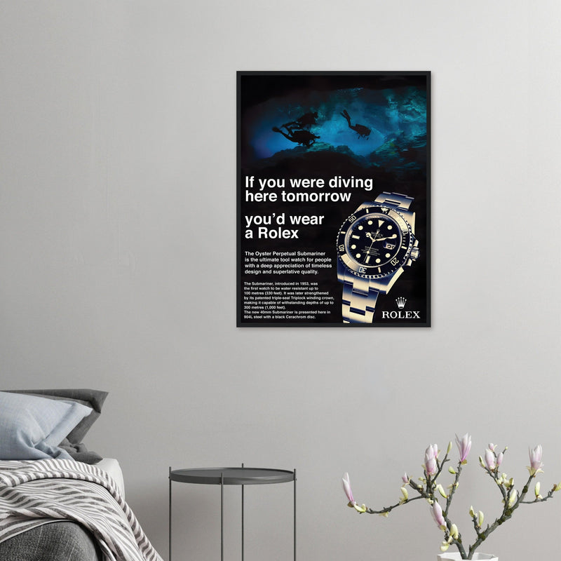 Rolex Oyster Perpetual Vintage Poster - Premium Matte