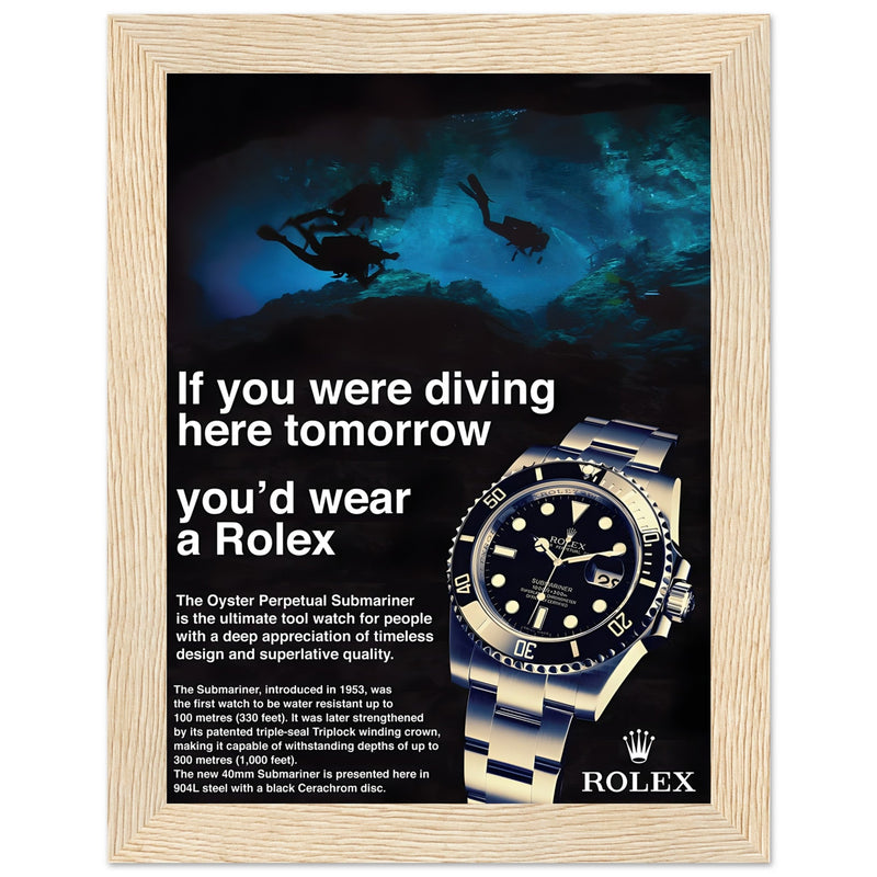 Rolex Oyster Perpetual Vintage Poster - Premium Matte