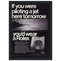 Rolex Jet Pilot Vintage Poster Ad