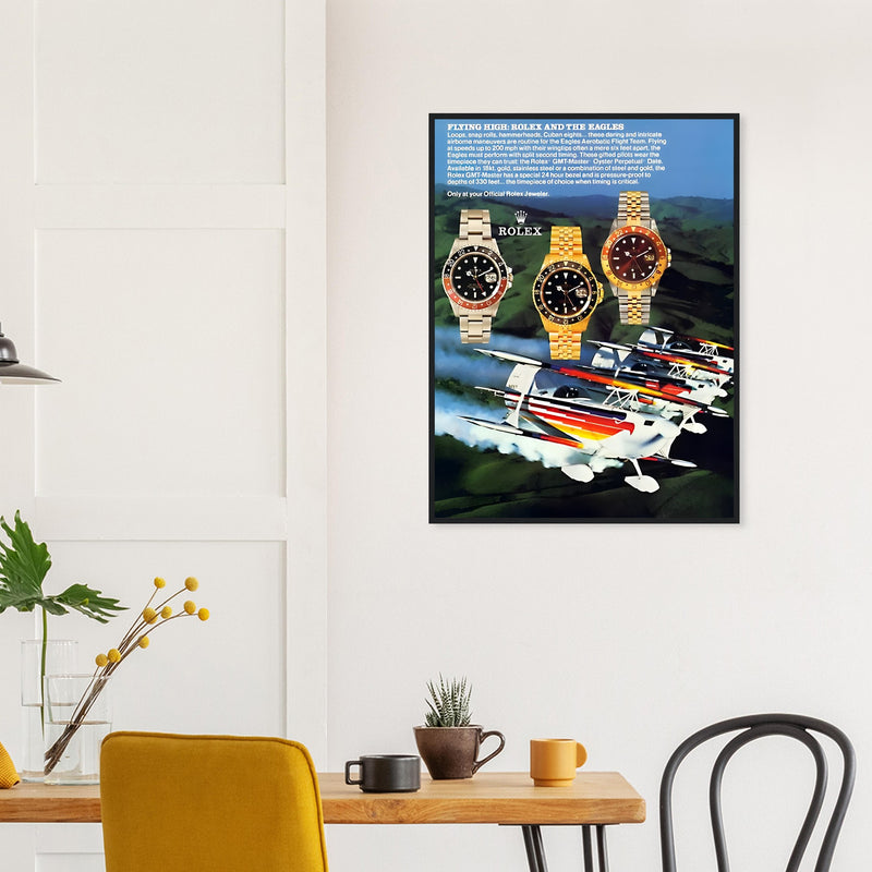 Rolex GMT Master Vintage Poster Ad