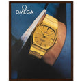 Omega Gold Vintage Poster Ad