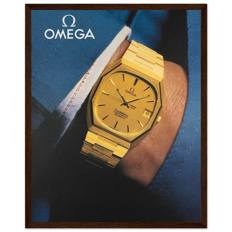 Omega Gold Vintage Poster Ad